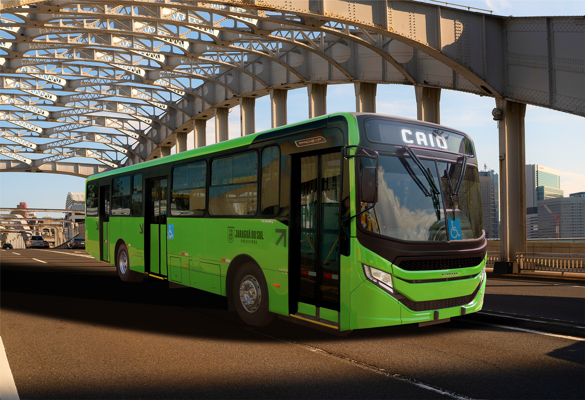 A marca Caio volta a compor a frota de ônibus da cidade de Jaraguá do Sul. Adquiridos pela Senhora dos Campos Concessionária, os usuários do transporte público receberão toda segurança, conforto e praticidade do modelo urbano mais vendido do país: o Apache Vip quinta geração.
