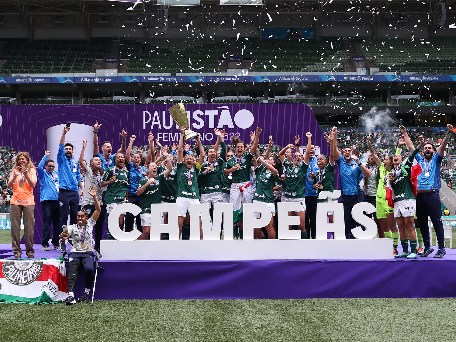 Feminino: Palmeiras bate Santos e é campeão paulista após 21 anos