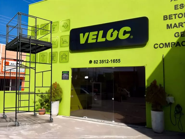 Veloc Locações leva segurança na locação de andaimes
