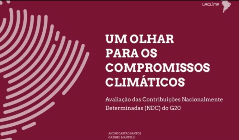LACLIMA lança relatório sobre metas do G20 rumo a 2035